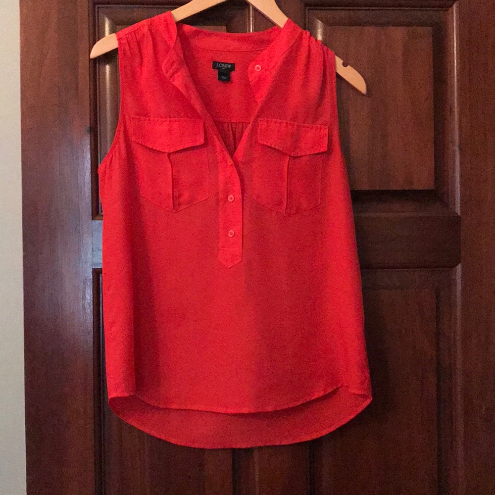 JCrew sleeveless Coral top